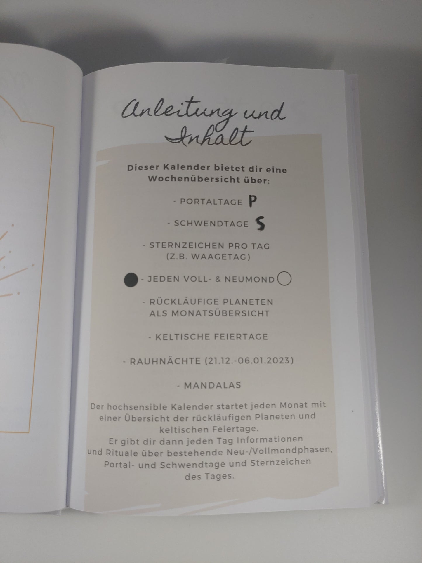 Der hochsensible Kalender