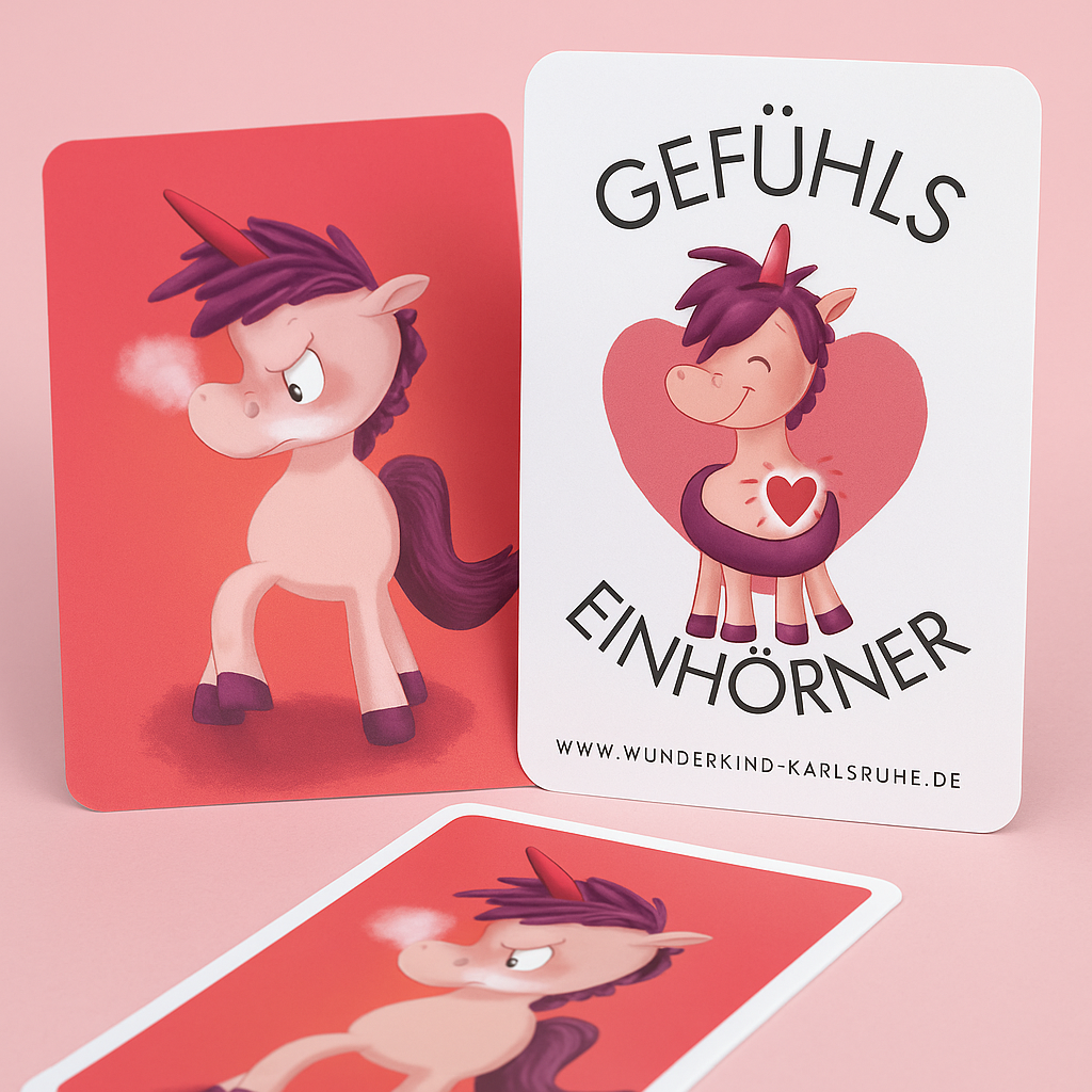 Gefühlseinhörner Kartenset - für kleine und große Herzen, die gehört werden wollen 🦄